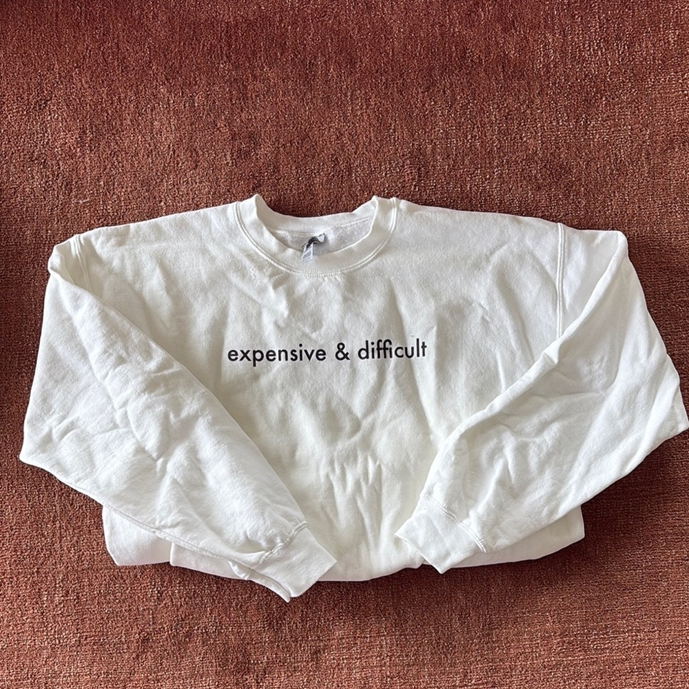 White Graphic Sweatshirt